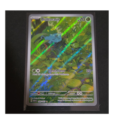 Pokemon TCG Bulbasaur 166/165 Sv: Scarlet & Violet 151 IR FA Holo 70 HP EN - Image 1