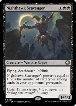 Nighthawk Scavenger #203 | NM | The Lost Caverns of Ixalan Commander Magic MTG - Image 1