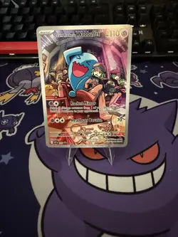 Pokemon TCG Team Rockets Wobbuffet 203 Destined Rivals ETB Promo - Image 1