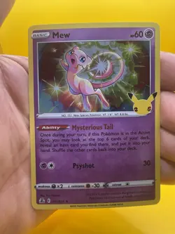 ⚡Mew 11/25 25th Anniversary Celebrations Pokemon TCG Holo MINT CLEAN✨ - Image 1