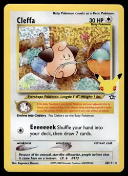 Cleffa 20/111 Classic Collection Celebrations: Classic Collection Pokemon NM - Image 1