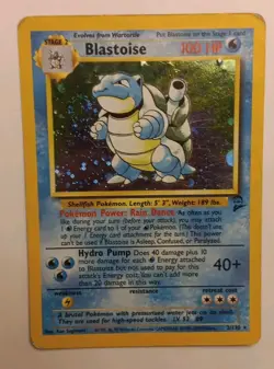 Blastoise 2/130 Base Set 2 Holo Rare Vintage Pokemon TCG w SWIRL 💫 - Image 1