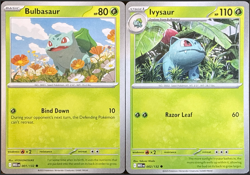Pokemon - Ivysaur 002/132 + Bulbasaur 001/132 - Evolution Set - Mega Evolution - Image 1