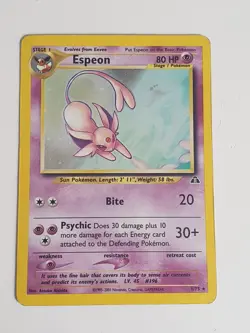 Pokemon TCG Espeon Neo Discovery 1 Holo - Image 1