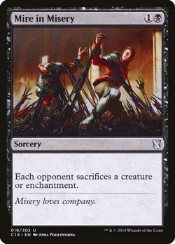 1x Mire in Misery NM Eng MTG - Commander 2019 - Image 1