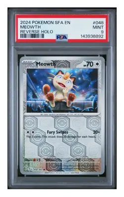 PSA 9 2024 POKEMON SFA EN-SHROUDED FABLE | REVERSE HOLO MEOWTH 048 - Image 1