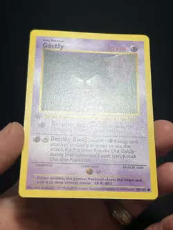 Pokemon TCG Gastly 050/102 Base Set (Shadowless) 1st Edition LP - Image 2