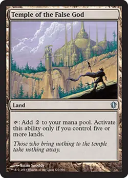 Temple of the False God ~ Near Mint Commander 2013 MTG Magic UltimateMTG Land Ca - Image 1