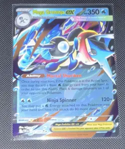 Pokemon Chaos Rising: Mega Greninja EX Ultra Rare Full Art Holo 122/122 HP350 - Image 1