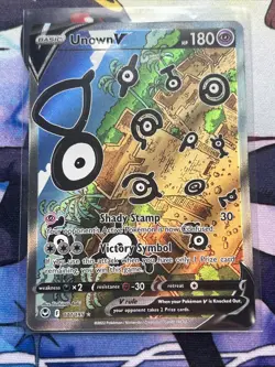 Pokemon Unown V TCG Silver Tempest Holo Ultra Rare Card 177/195 Near Mint - Image 3
