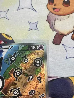 Pokemon Unown V TCG Silver Tempest Holo Ultra Rare Card 177/195 Near Mint - Image 4