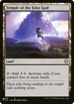 Temple of the False God ~ Near Mint Secret Lair Commander: Heads I Win, Tails Yo - Image 1