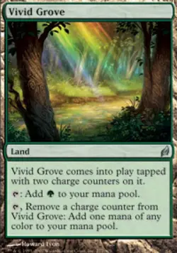 Vivid Grove -Foil Medium Play MTG Lorwyn - Image 1