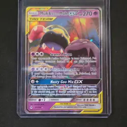 Pokemon Card - SM Unbroken Bonds 61/214 Muk & Alolan Muk GX Ultra Rare Holo HP … - Image 1