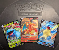 Charizard Venusaur & Blastoise Pokemon Cards -ULTRA RARE 3 Card Set! Mint - Image 1