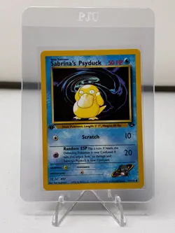 Sabrina's Psyduck 99/132 1st Ed. Common- Gym Challenge Pokemon Card-LP- Vintage - Image 1