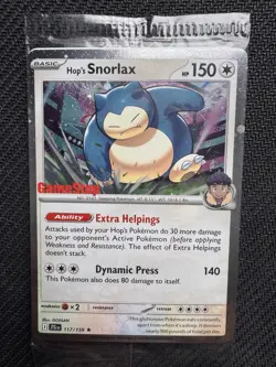 (Sealed) GAMESTOP Hop's Snorlax Stamped Promo Pokemon Card Exclusive NM - Image 1