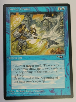 1x ~ Arcane Denial ~ *Sword ART* Alliances 1996 Magic the Gathering *Startropic* - Image 1