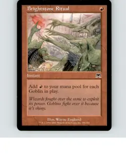 Brightstone Ritual 191 Common Onslaught Lightly played b1-77 MTG - Image 1