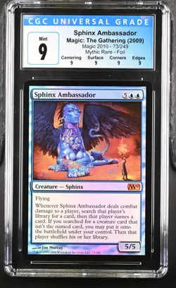 SPHINX AMBASSADOR 2010 Core Set Foil Mythic CGC 9 Q MTG [Nostalgium] - Image 1