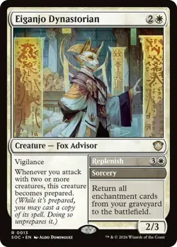 1 x Eiganjo Dynastorian - Commander: Secrets of Strixhaven - NM-Mint - MTG - Image 1