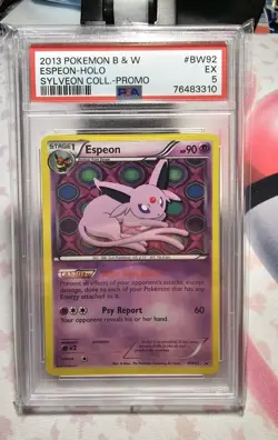 Pokemon - Espeon Holo B&W Sylveon Collection Promo BW92 PSA 5 - Image 1