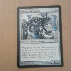 Wizards of the Coast MTG Mycosynth Golem Fifth Dawn #137 Rare Artifact 4/5 - Image 1