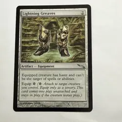 Lightning Greaves - Magic the Gathering MtG -Mirrodin - DAMAGED - Image 1