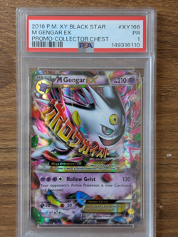 2016 Pokemon XY Black Star Promo PSA 1 Mega M Gengar Holo #XY166 Collector Chest - Image 1