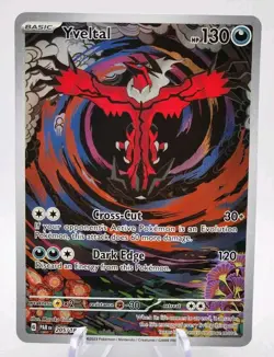 Pokemon Paradox Rift YVELTAL 205/182 Illustration Rare!! MINT! - Image 1