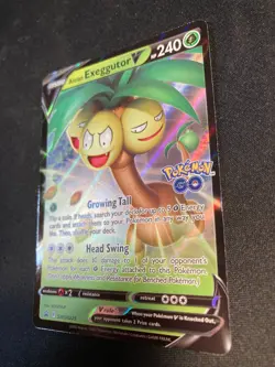 Pokemon TCG Pokemon GO Promos "Alolan Exeggutor V" SWSH225 JUMBO ULTRA RARE NM - Image 2