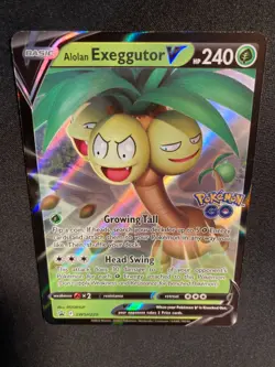 Pokemon TCG Pokemon GO Promos "Alolan Exeggutor V" SWSH225 JUMBO ULTRA RARE NM - Image 5