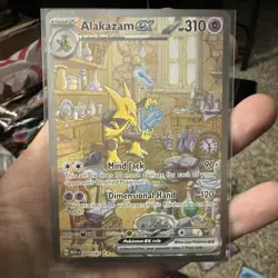 Pokemon TCG Alakazam ex 201/165 SV Scarlet & Violet 151 SIR Full Art Holo - Image 1