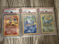 Pokemon PSA 10 Celebrations 25th Venusaur, Charizard, and Blastoise set - Image 1
