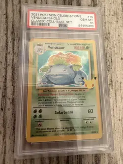 Pokemon PSA 10 Celebrations 25th Venusaur, Charizard, and Blastoise set - Image 5