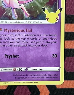 Mew (011/025) Holo Rare | Pokemon TCG Celebrations 25th Anniversary - Image 5