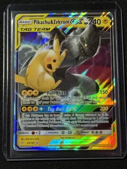 Pokemon TCG Pikachu & Zekrom GX 33/181 *Please See Photos* - Image 1