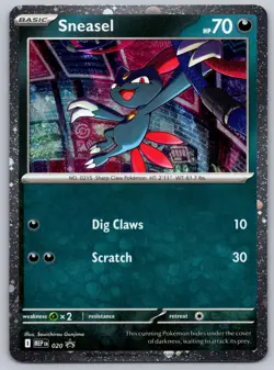 Sneasel (Cosmos Holo) 020 Holo Promo ME: Mega Evolution Promo - Image 1