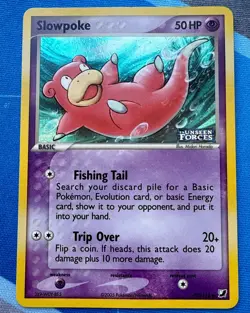 2005 Pokemon HOLO Slowpoke #72/115 RARE Ex: Unseen Forces Expansion Stamped!! - Image 2