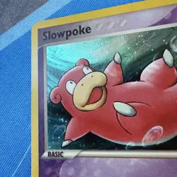 2005 Pokemon HOLO Slowpoke #72/115 RARE Ex: Unseen Forces Expansion Stamped!! - Image 3