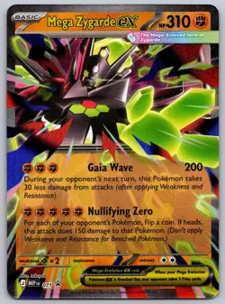 Mega Zygarde ex 071 Holo Promo ME: Mega Evolution Promo Pokemon Holo Near Mint - Image 1