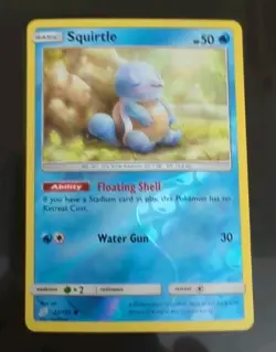 💥💧 Pokemon TCG Squirtle 22 Team Up Reverse Holo 22/181 NM/MT Foil Rare Water - Image 1