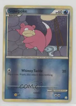 Slowpoke Reverse Foil Pokemon HeartGold & SoulSilver #81 2010 - Image 1