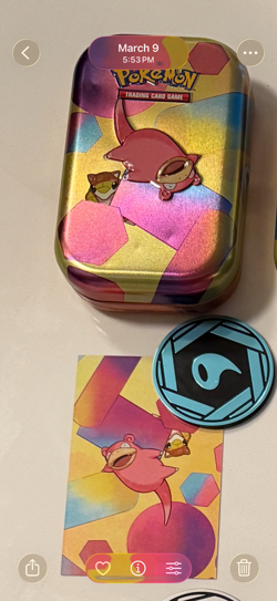 Pokemon TCG Scarlet Violet 151 Slowpoke Mini Tin Collectible Box - EMPTY - Image 1
