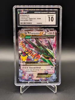CGC 10 M Rayquaza EX 76/108 Celebrations Classic Collection Pokemon - Image 1