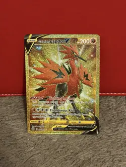 Pokemon Brilliant Stars Galarian Zapdos V 182/172 Secret Rare - Image 1