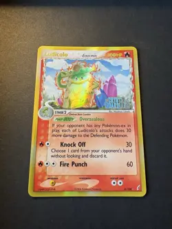 Pokemon TCG Ludicolo 6/100 EX Crystal Guardians Delta Species Reverse Holo Rare - Image 1