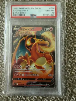 2022 Pokemon JPN.SWSH Charizard V Gem Mint 10 PSA Graded Japanese - Image 1