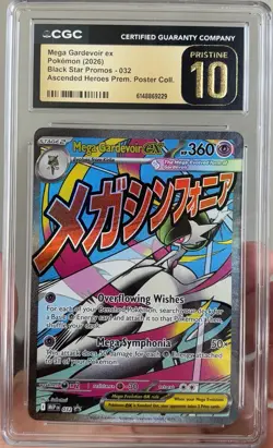 Pokemon Mega Gardevoir EX MEP 032 Promo Ascended Heroes CGC PRISTINE 10 - Image 1
