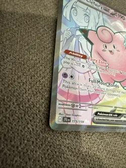 Pokemon TCG Lillie's Clefairy ex 173/159 Journey Together SV09 Full Art - Image 2